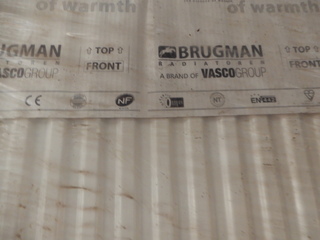 paneelradiator  Brugman , compact , wit t21 900×800