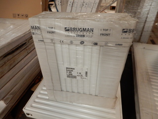 paneelradiator  Brugman , compact , wit t33 600×480