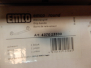 badgreep Emco, round, zwart