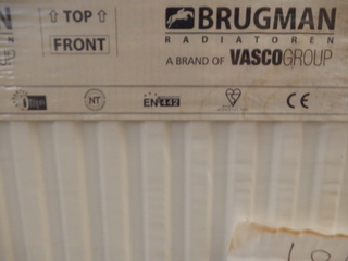 Ca. 10x Paneelradiator  Brugman , universeel, wit, t22 900x1200