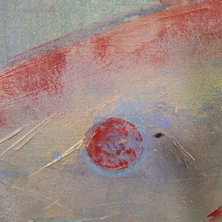 Acryl schilderij, Maya Wildevuur, Vis