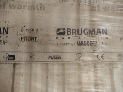 paneelradiator  Brugman , compact , wit t21 900×640