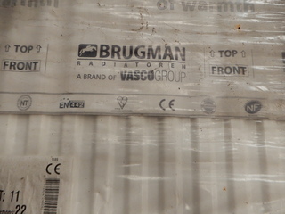 paneelradiator  Brugman , compact , wit t11 600×880