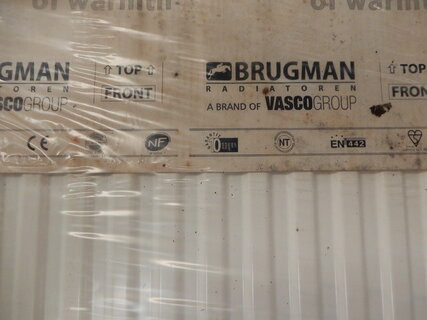 paneelradiator  Brugman , compact , wit t21 900×800