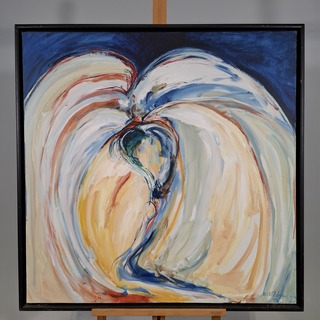 Acryl schilderij, Maya Wildevuur, Abstract, 1995