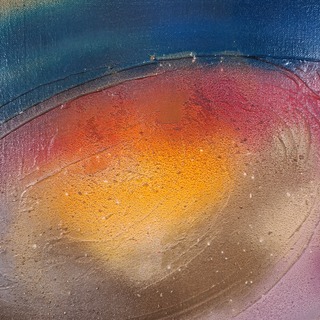 Acryl schilderij, Maya Wildevuur, Heelal 1, 1989