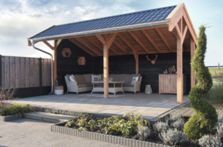 Douglas kapschuur premium, 700 x 310 cm, Hillhout