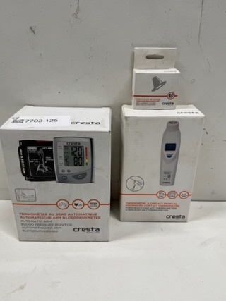 Bloeddrukmeter en thermometer Cresta