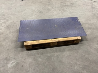 Oprijplaat blauw