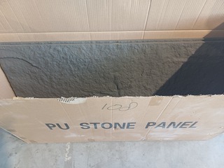 2x Pu stone paneel 120×60, Bruin, 2025
