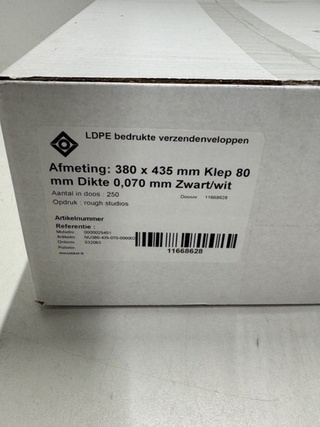 6x doos Verzendenveloppen bedrukt