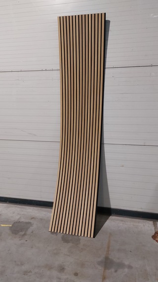12x Akoestisch wandpaneel 280×60, New walnut, 2025