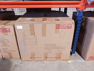 Elektrische lounge fauteuil, Incl. massage, Beige, 2025