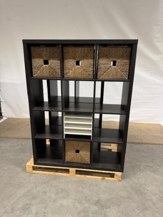 2x Vakkenkast Ikea, bruin
