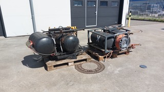 Onkruidbrander voor werktuigdrager met 2x set gastanks Zacho