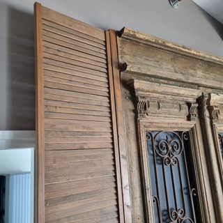 Houten wand decoratie