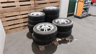 3x Autobanden met velg