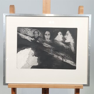 Ets aquatint, L. Vrede, Het kind van de rekening, 1979