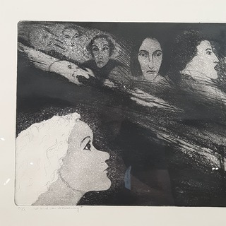 Ets aquatint, L. Vrede, Het kind van de rekening, 1979