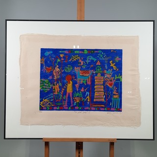 Zeefdruk, G. Janssen, Le plat pays I, 1997