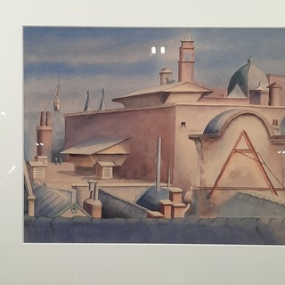 Aquarel, G. Riegstra, Halve maansteeg