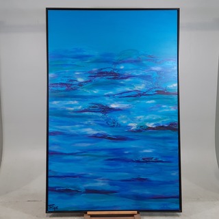 1x Schilderij, F. Husen