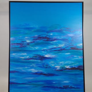 1x Schilderij, F. Husen