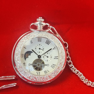 Mechanisch zakhorloge met open heart en moonphase