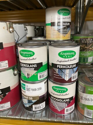 Ca. 28x Diversen soorten Koopmans verf