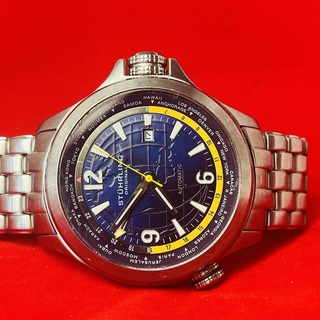 Stührling Now Voyager Aviator worldtimer automatisch horloge