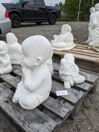 3x Tuinbeeld Boeddha