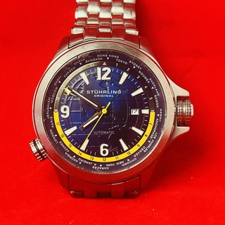 Stührling Now Voyager Aviator worldtimer automatisch horloge