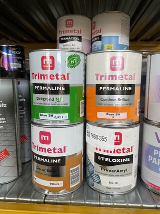 Ca. 36x Diverse soorten Trimetal