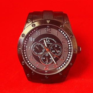 Joshua & Sons Tracer gunmetal chronograaf herenhorloge
