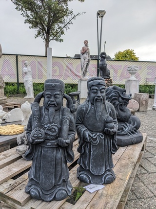 2x Chinese wachter zwart