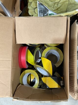 6x Doos diverse soorten tape en diversen