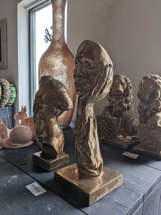 2 Sculpturen goud