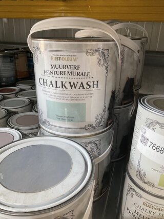Ca. 11x Diverse kleuren rust-oleum kalkverf