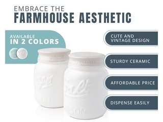 Vintage Salt & Pepper Shakers by Adorable Decorative Ceramic in Aqua