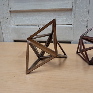 2x Decoratieve polyhedra