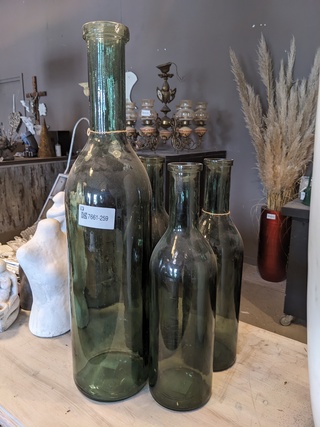 4x Decoratie fles