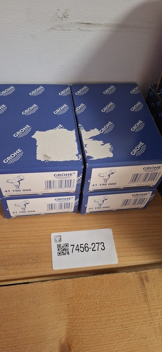 4x Mechanische tapkranen met beluchting, Grohe, chroom