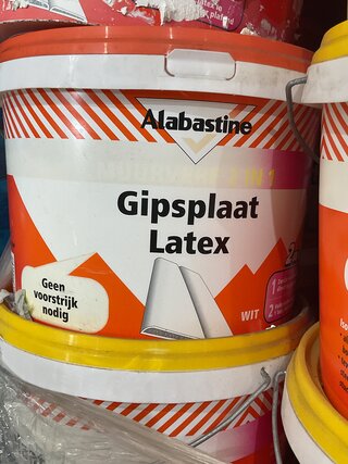 Ca. 15x Albastine gipsplaat latex