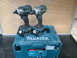 2x Accu Slagmoersleutel, Makita, DTW285
