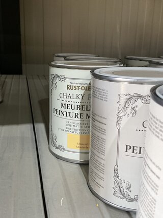 5x Diverse kleuren rust-oleum kalkverf