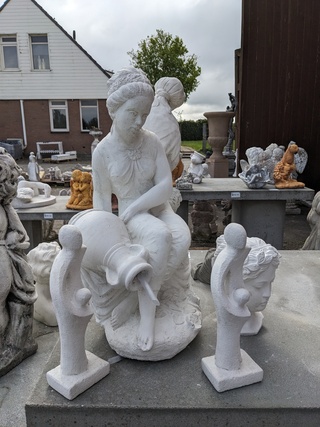 6x Tuinbeeld divers
