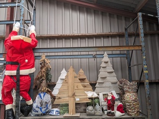 Partij kerstartikelen en decoratiemateriaal