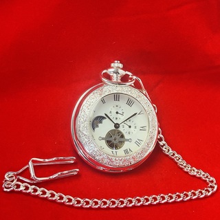 Mechanisch zakhorloge met open heart en moonphase