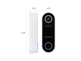 Hombli Smart Funk Deurbel met Chime 2 met Intercom 140 Hoek Camera met