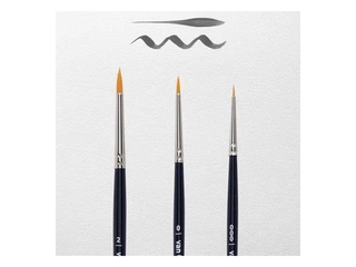 6x Van Gogh aquarelverf penselenset 191 middel, set met 3 penselen